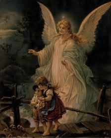 Image result for guardian angel paining