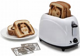 Image result for toast with face