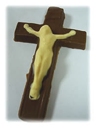 Image result for chocolate jesus on cross