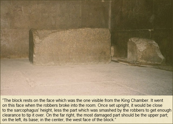 Image result for Missing rock from King Khufu Chamber