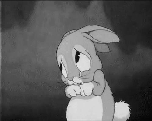 Image result for crying bunny gif