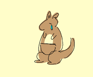 Sad Kangaroo - Drawception