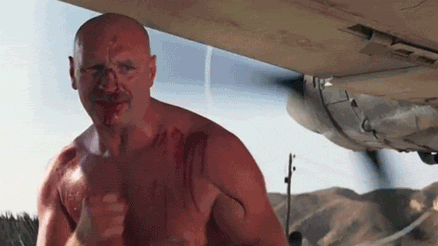 Image result for Pat Roach Indiana Jones propeller  gif