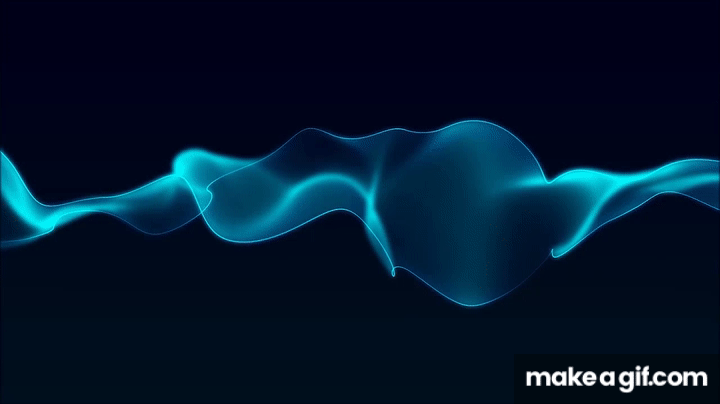 BLUE WATER WAVES | Relaxing Screensaver on Make a GIF