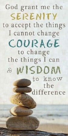 God Grant Me The Serenity Prayer Rocks River Framed Picture by Summer Snow