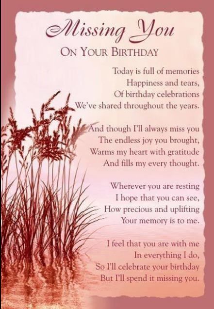 For the past 6 years on April 4 I feel this way. But AMAZINGLY, you let me know you are around because something wonderful happens for me each year at the same time. I don't cry so many tears.