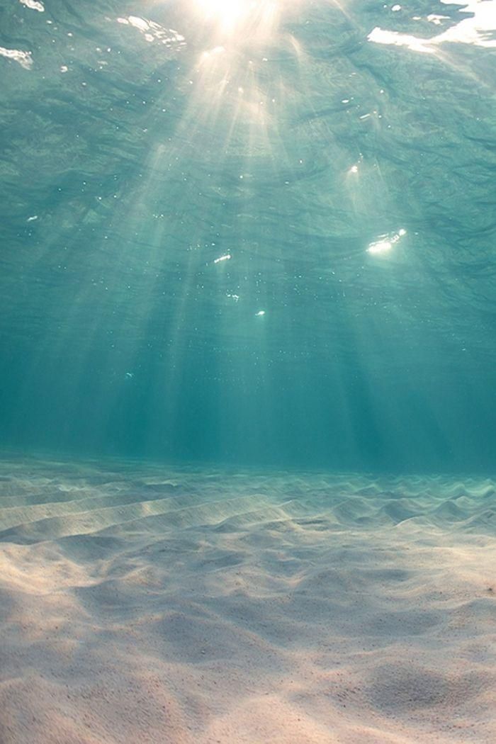 Crystal-clear water & slivers of sunshine.
