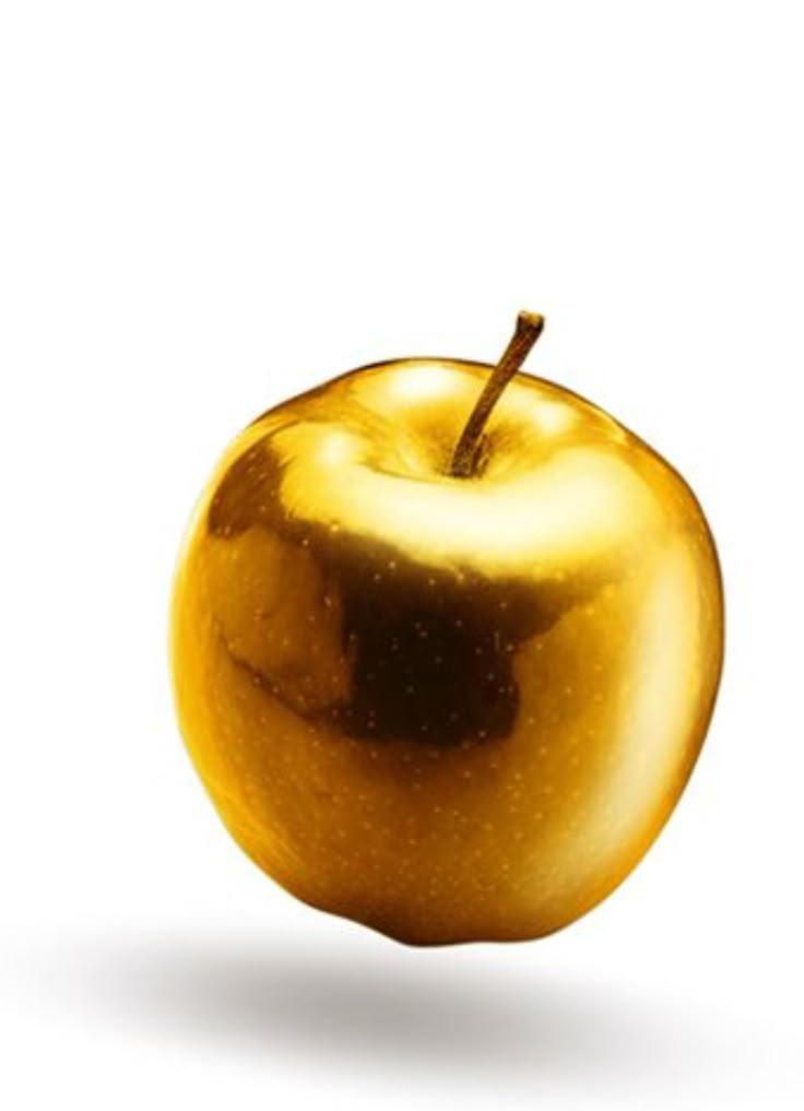 Golden apple fruit gold