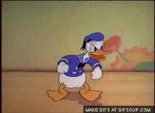 Image result for donald duck tantrum gif