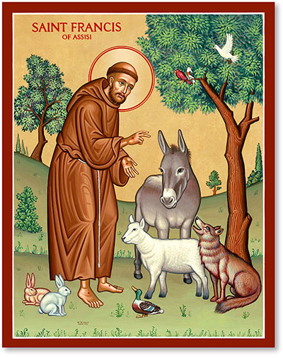 Saint Francis and the Animals | Monastery Icons