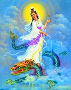 Buddha Weekly Guanyin on the dragon Buddhism