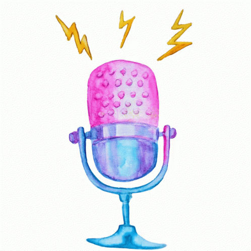 Podcast Microphone Sticker - Podcast Microphone Colorsnack - Discover &  Share GIFs