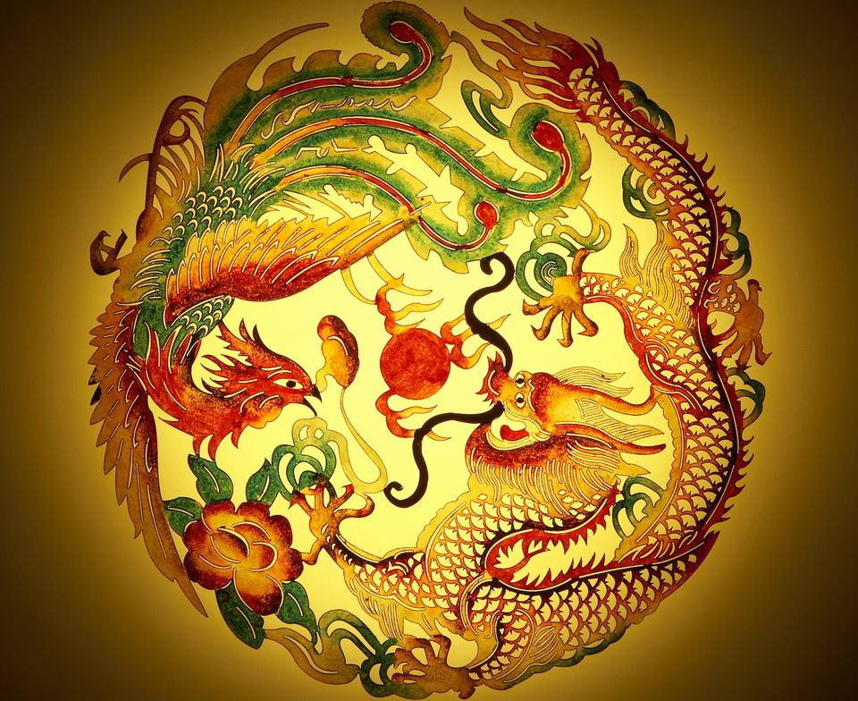 feng shui dragon phoenix marriage symbol