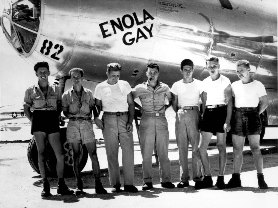 How crew of the Enola Gay recalled the first atomic bomb in history -  Business Insider