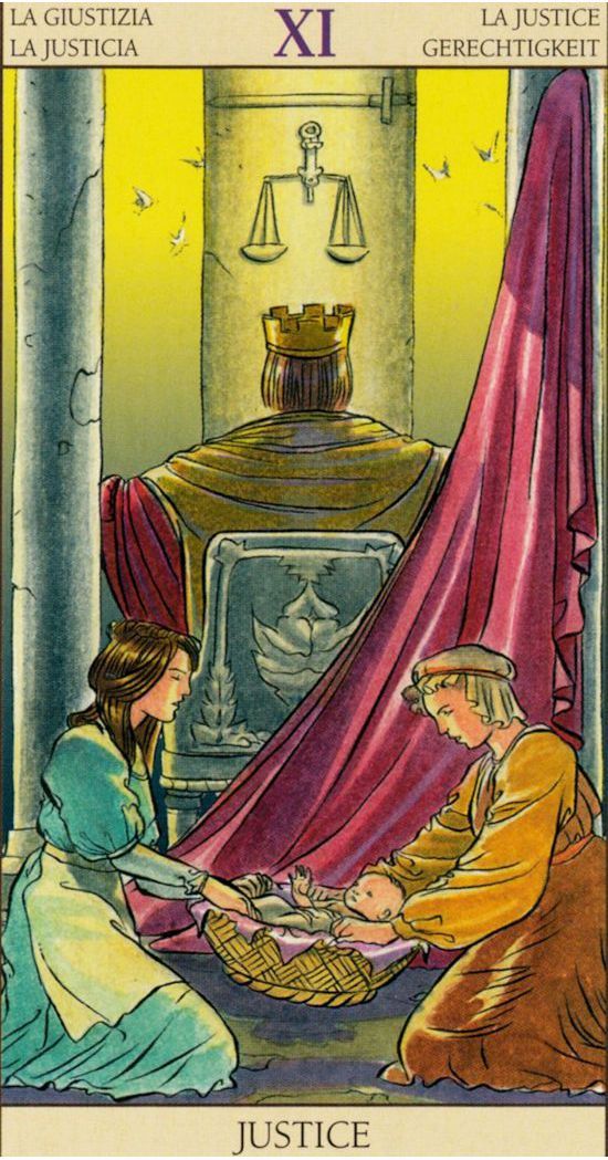 Justice - Card from Tarot of the New Vision Deck | Tarot decks art, Tarot  cards art, Tarot major arcana