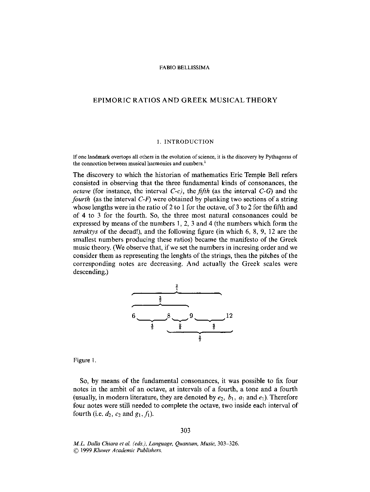 Philolaus relied on noncommutative phase, same as Daoist alchemy harmonics