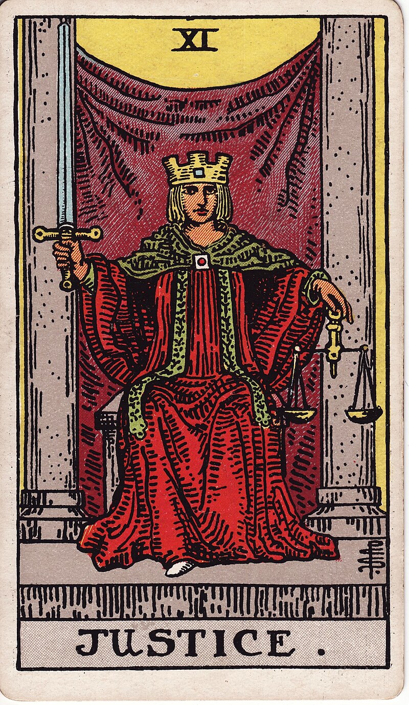Justice (tarot card) - Wikipedia