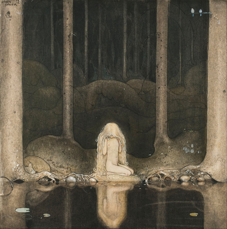 John_Bauer_-_Princess_Tuvstarr_gazing_down_into_the_dark_waters_of_the_forest_tarn._-_Google_Art_Project.jpg